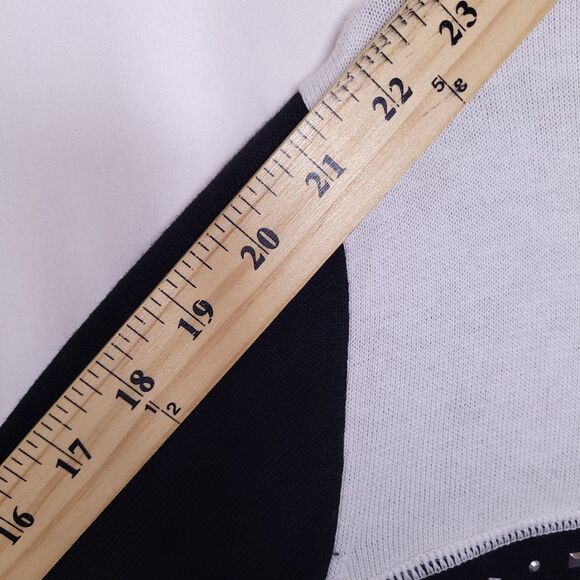 Alfred Dunner Sweater 3X Blue, Black Patchwork - Picture 9 of 11